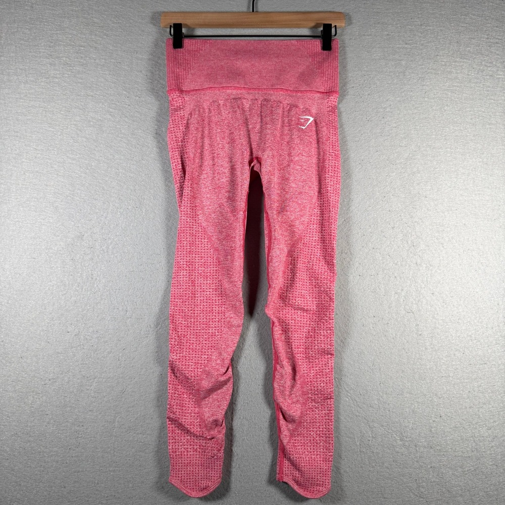 Gymshark Vital Seamless High Waisted Leggings Pink Marl Womens Size S/M
